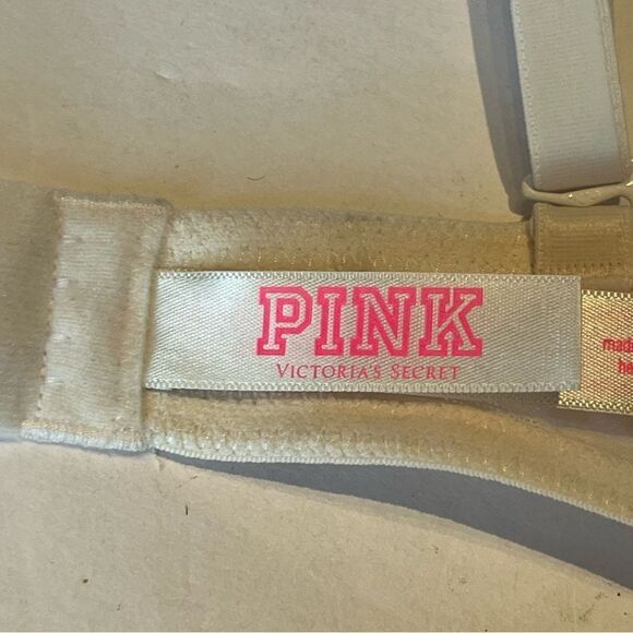 PINK Wear Everywher Push -up Bra White Underwire Size 34DD - Picture 3 of 8